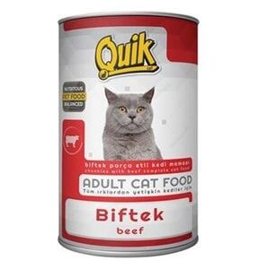 Popüler Petshop Quik Biftekli Yetişkin Kedi Konservesi 415 Gr satın alabilirsiniz.