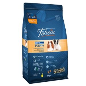 Popüler Petshop Felicia Az Tahıllı Yavru Kuzulu Small Mini HypoAllergenic Köpek Maması 3 Kg satın alabilirsiniz.