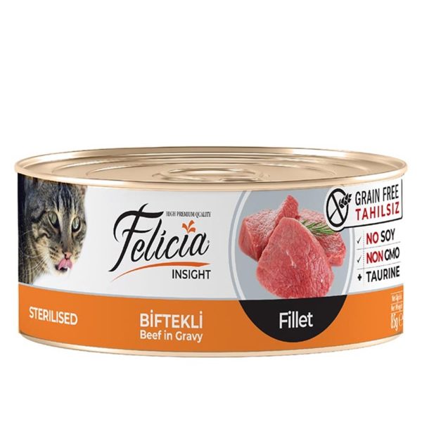 Popüler Petshop Tahılsız Gravy Biftekli Fileto Kısırlarştırılmış Kedi Konservesi 85 Gr satın alabilirsiniz.