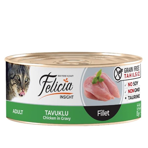 Popüler Petshop Tahılsız Gravy Tavuk Fileto Yetişkin Kedi Konservesi 85 gr satın alabilirsiniz.