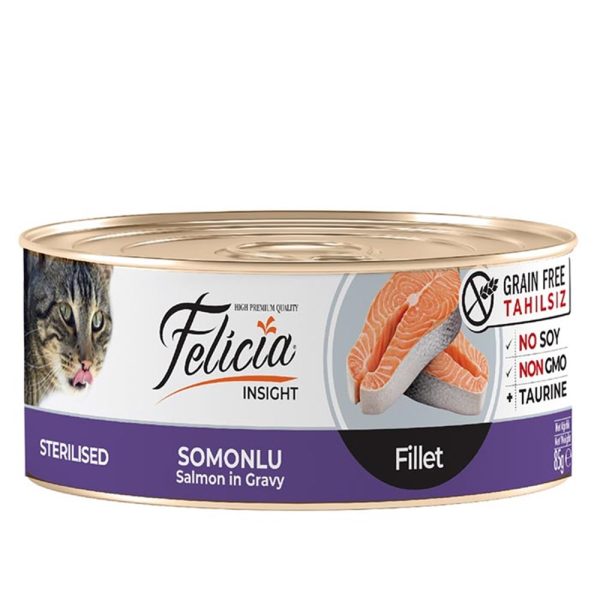 Popüler Petshop Tahılsız Sterilised Somonlu Fileto Kedi Konservesi 85 gr satın alabilirsiniz.