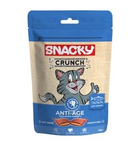 Popüler Petshop Snacky Crunch Anti-Age Kedi Ödülü Somonlu 60 Gr satın alabilirsiniz.