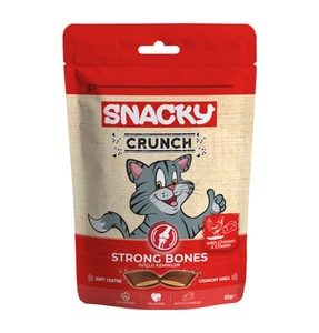 Popüler Petshop Snacky Crunch Strong Bones Güçlü Kemikler Peynir Tavuk Kedi Ödülü 60 Gr satın alabilirsiniz.