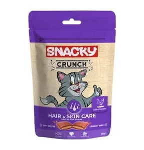 Popüler Petshop Snacky Crunch Hair Skin Deri Ve Tüy Bakımı Tavuklu Kedi Ödülü 60 Gr satın alabilirsiniz.