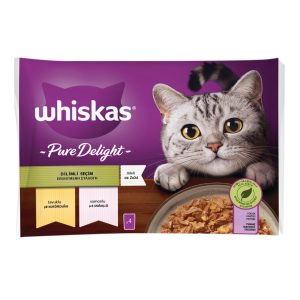 Popüler Petshop Pure Delight Dilimli Seçim Tavuklu ve Somonlu Poşet Yaş Mama 340 gr satın alabilirsiniz.