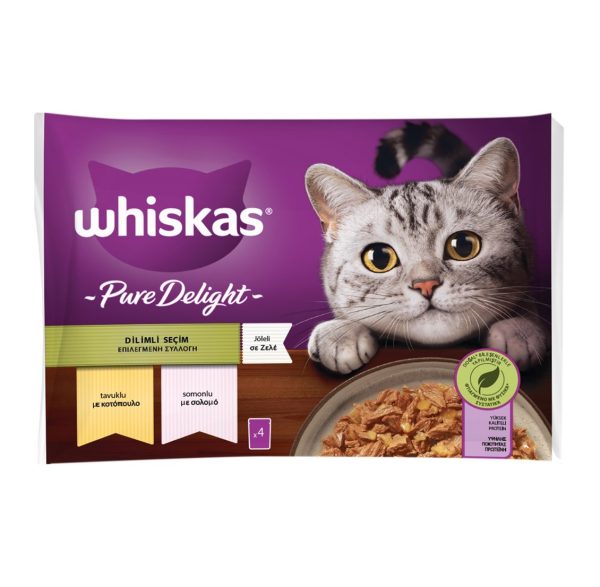 Popüler Petshop Pure Delight Dilimli Seçim Tavuklu ve Somonlu Poşet Yaş Mama 340 gr satın alabilirsiniz.