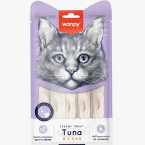 Popüler Petshop Wanpy Ton Balıklı&Yengeçli 25*14 gr Krema Kedi Ödülü satın alabilirsiniz.