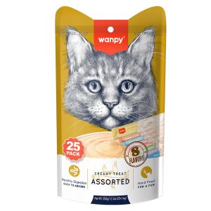 Popüler Petshop Wanpy Karışık 8 Lezzetli Krema Kedi Ödülü 25*14 gr satın alabilirsiniz.