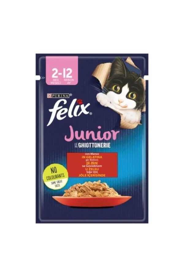 Popüler Petshop Kedi Junior Sığır Etli Pounch 85 gr satın alabilirsiniz.