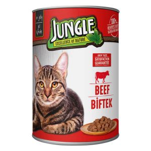 Popüler Petshop Jungle Biftek Etli Yetişkin Kedi Konserve Maması 415 gr satın alabilirsiniz.